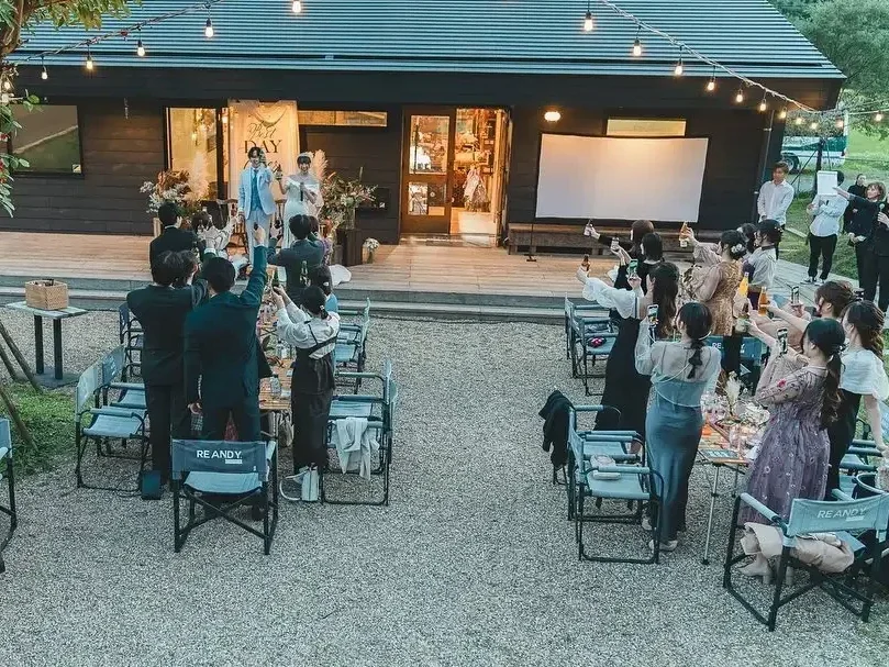 ナイトウェディング アウトドアウェディング